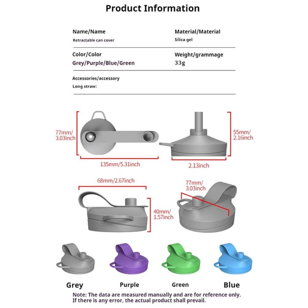 Auslaufsicherer Getränkedosendeckel mit Teleskopstrohhalm Dosendeckel für Soda für Dosengetränke