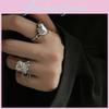 Trendy Korean Style Heartbreak Ring With Geometric Design For Fashionable Women