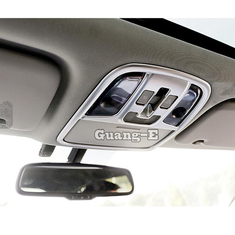 Car Sticker Cover Front Head Read Reading Switch Light Lamp Frame Roof Trim Parts Panel 1PCs For Kia Sportage KX5 2016 2017 2018