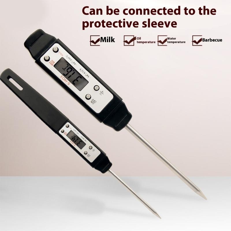 Convenient Water Temperature Meter Lightweight 50g Solid Design Mini Digital Temperature Sensors Kitchen Camping Essential