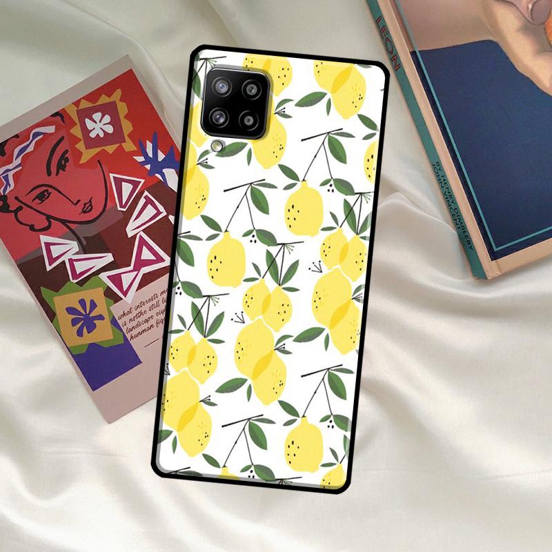 Fruit Lemon Case For Samsung Galaxy A54 A06 A05 A16 A26 A36 A56 A53 A32 A52 A33 A13 A55 A35 A15 A14 A34