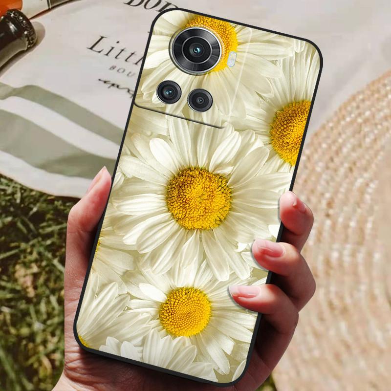 Pour OnePlus 10R 5G Coque Noir Silicone Souple Housse de Téléphone Pour OnePlus 10R Coque OnePlus10R 1+ 10 R Coques Arrière Lion Loup Coque Funda