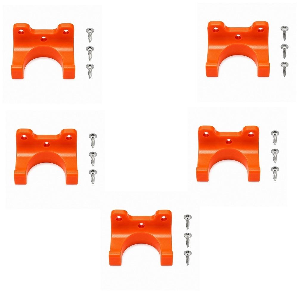 5Pcs Durable Universal Hook Multi-functional Wall Mount Rack Storage Hook Rack Garage Storage 5pcs Orange