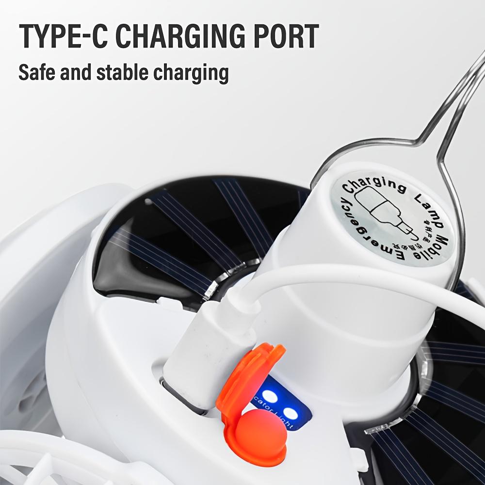 Adjustable Solar Camping Barbecue Fan Light 2-in-1 Multifunctional Hanging Tent Light Portable Suitable for Camping, Hiking, Outdoor Activities