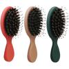 Tragbarer Taschenkamm Salonstyling Haarbürste Shampoobürste Massagegerät Haarkamm Rosshaarkamm Mode Stylingwerkzeug Gesundheit