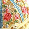 PIEARTH Rose Crown Jewelry Box EX601 (Gold Blue)