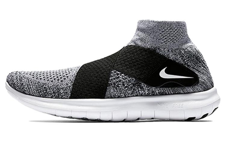 

Nike Free Rn Motion Flyknit 2017 Black White 880845-001 44.5