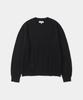 UNIFORM BRIDGE Hairy Crew Neck Knit Black
