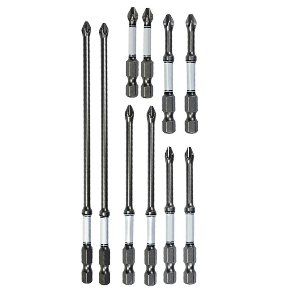 

10PCS D2 50100mm Magnetic Screwdriver Head Set for Enhanced Grip and Durability in Home Repairs and Automotive Work China Mainland