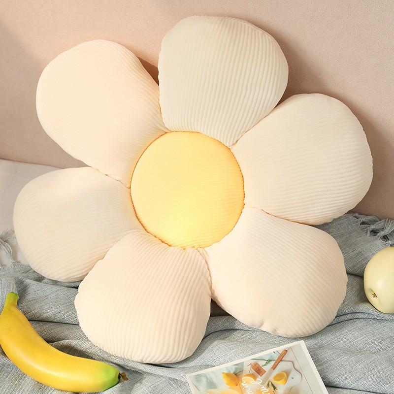 Fresh Colorful Daisy Flower Plush Pillow Toy Soft Cartoon Plant Stuffed Doll Chair Cushion Car Pillow Kids Lovers Birthday Gift