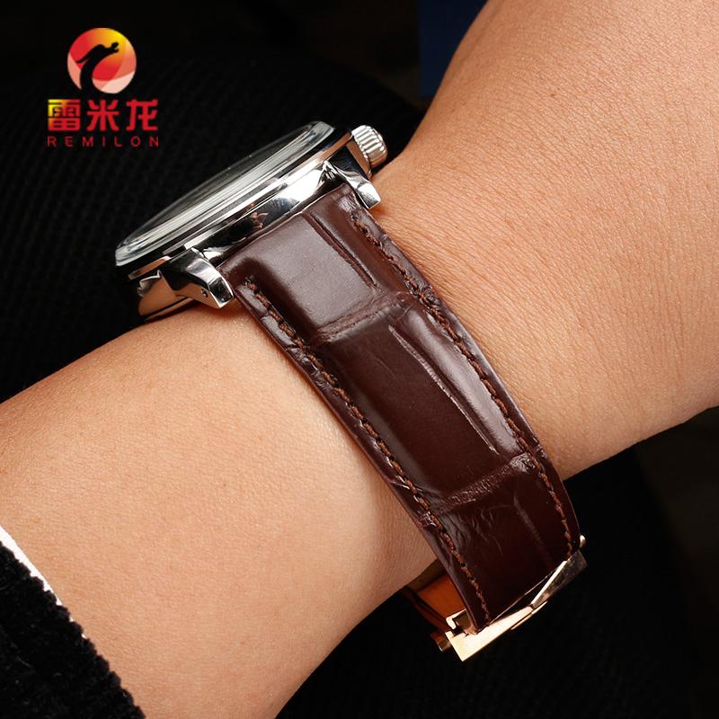 For Ultimate Crocodile Leather Watcband Huawei Watch GT3 Honor Smart Strap Casual Business TAG HEUER  Bracelet Blue Black 22mm