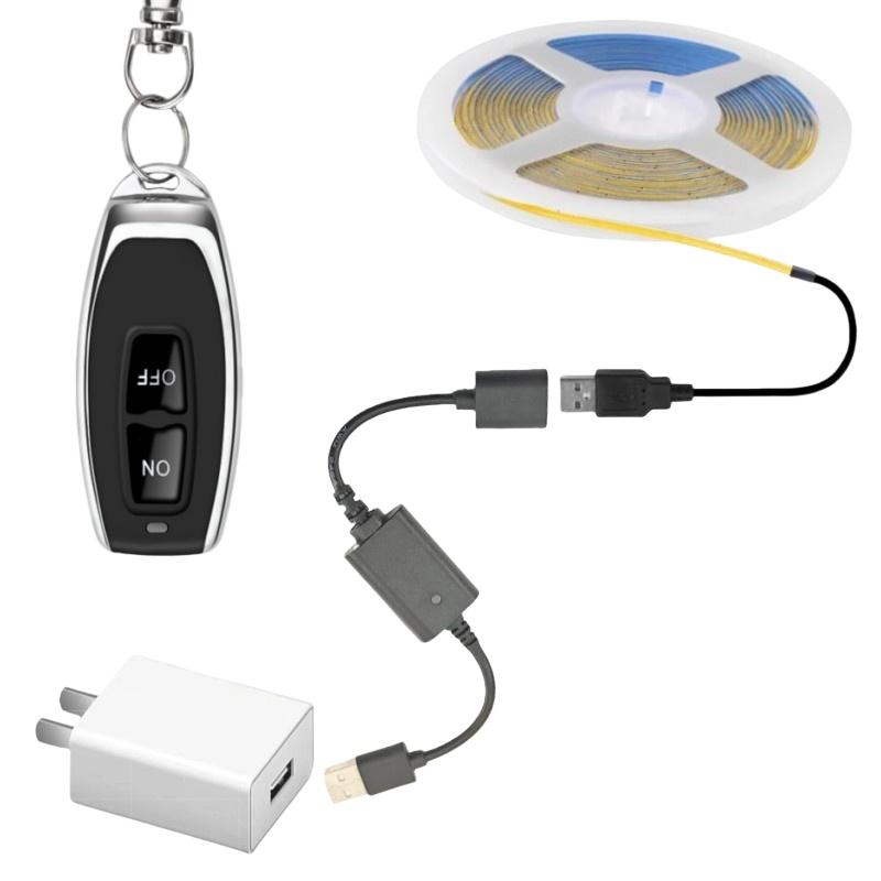 1 Set Dc 5V Usb Wireless Rf Remote Control Switch Driver Power On Off For Led Light Strip Reading Lamp Light Fan Toggle Model