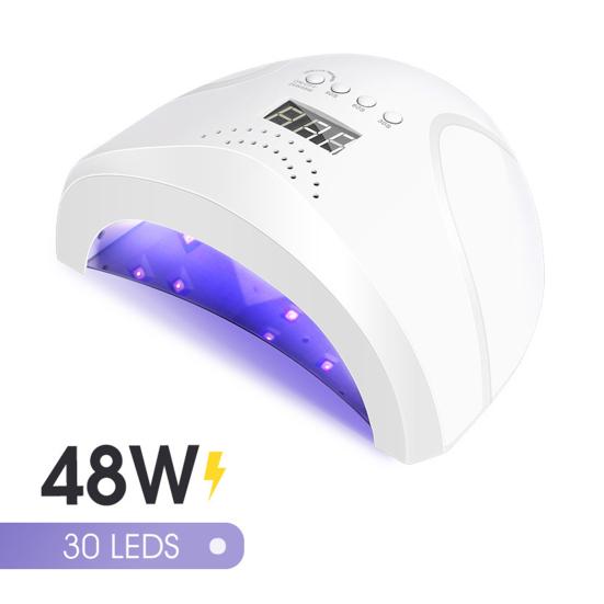 Safe LED Nail Lamp with 30 LEDs UV Phototherapy Glue Dryer uygun
