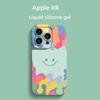 Kolorowa uśmiechnięta twarz odpowiednia dla Apple 15/14/13 minimalistyczne etui na iPhone 12pro odporne na upadki 7/8P
