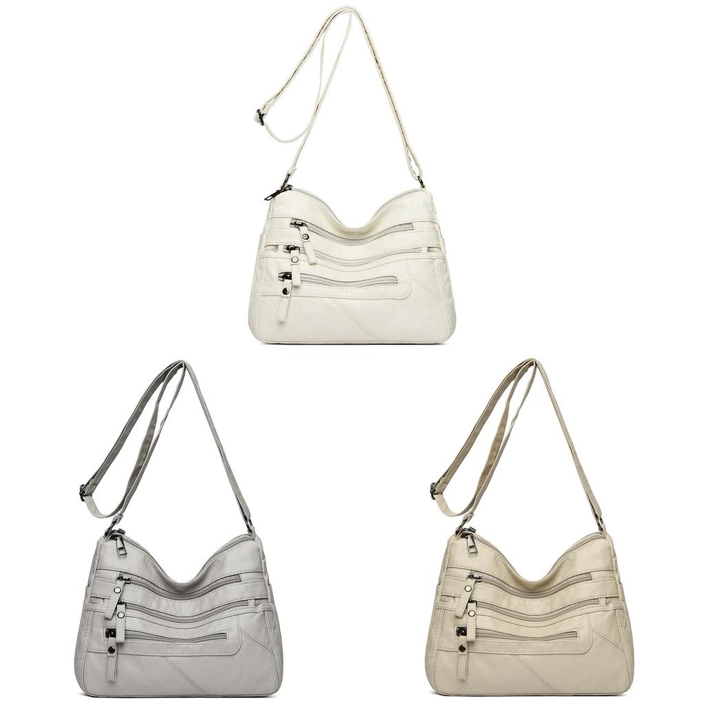Womens Pu Crossbody Bag With Multicompartment Design For Daily Casual Use