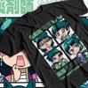 T-shirt Simple Les Carnets de l'Apothicaire Maomao Quatre Panneaux Chibi Impression Anime T-shirt Coton Oversize Pour les Fans Mondiaux d'Anime Historique