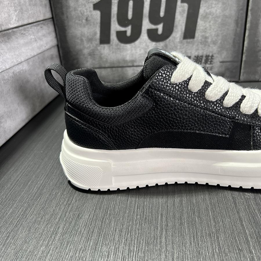 White Shoes Retro Comfortable Spring and Autumn Men's Fashion Sports Breathable Thick-soled Height-increasing Casual Shoes Shell Toe Shoes