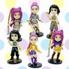 6Pcs/Set Kpop Demon Hunters Figure Q Version Demon Hunters Figures Toy Derpys Rumi Mira Zoey Sussy Figurine Gift