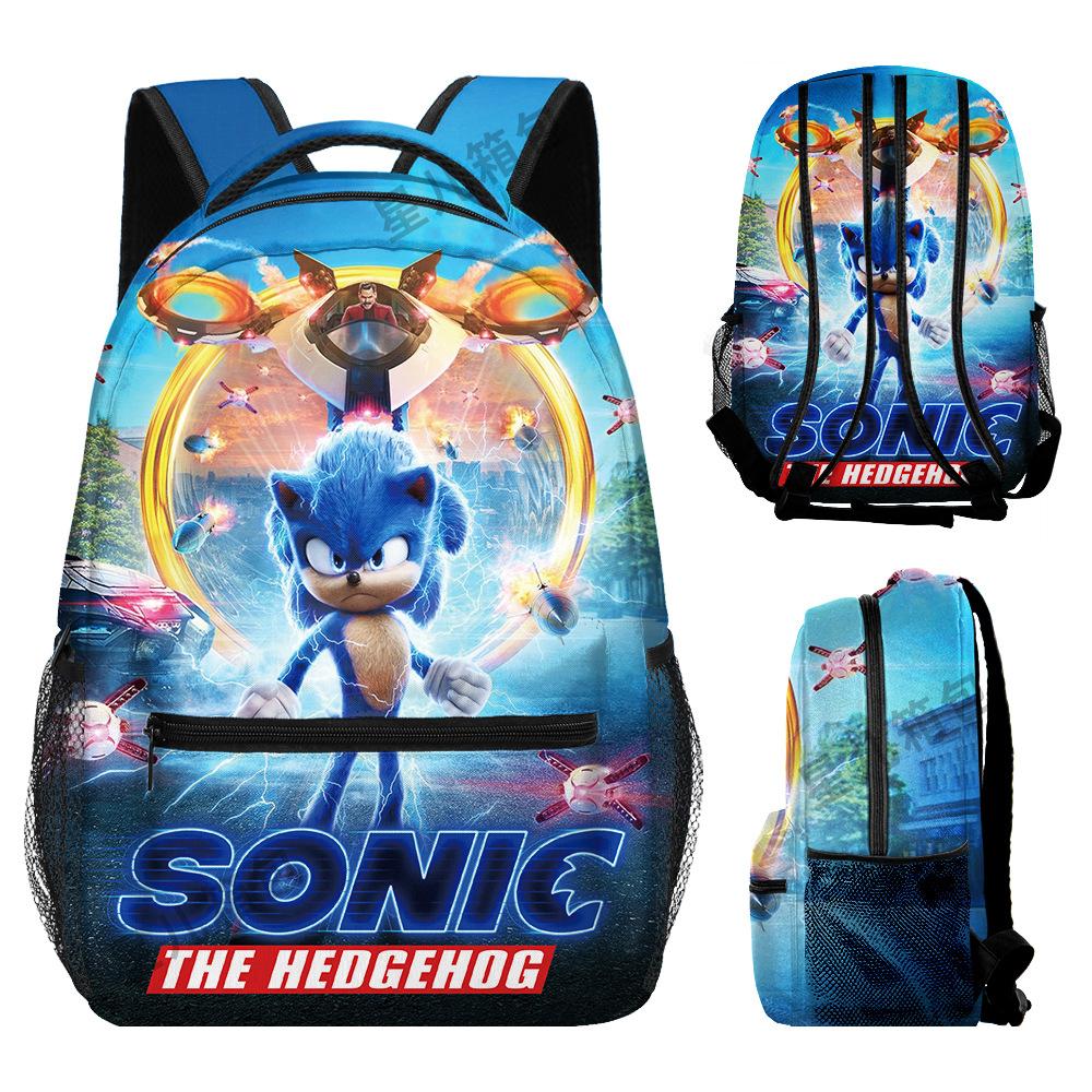 School Bag Elementary School Student Animation Backpack Cartoon School Bag 3D Digital Color Printing Oxford Cloth Backpack