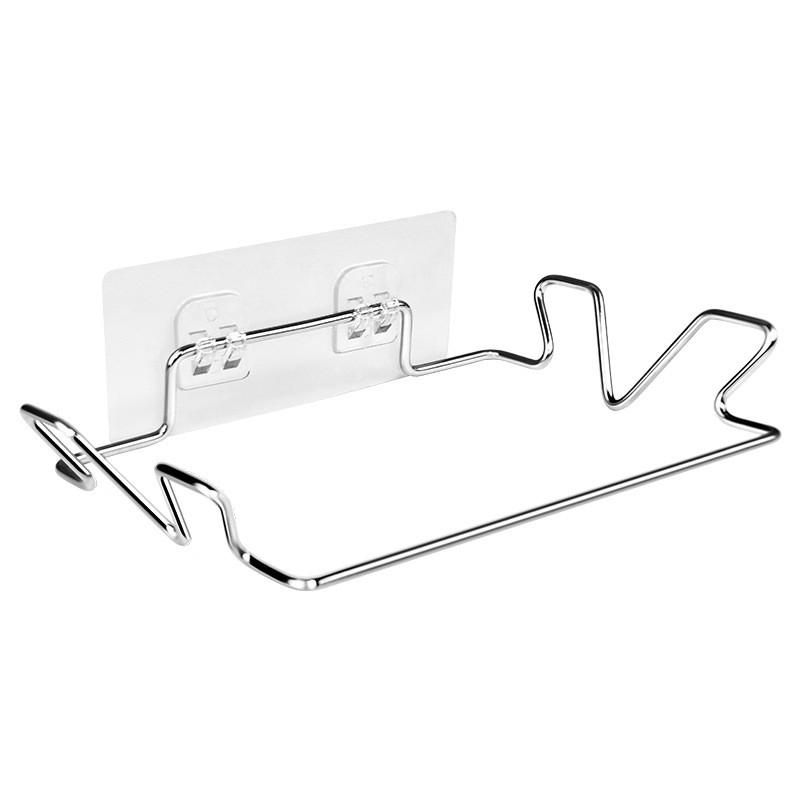 Modern Stainless Steel Kitchen Trash Bag Holder With Magneticfree Wall Mount For Home Use