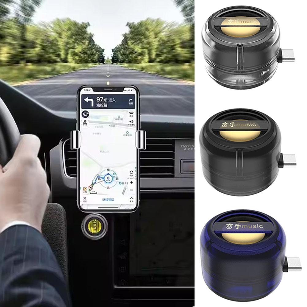 Portable Mini Speaker Universal 3.5mm Plug Type-c Mobile Audio Player External Audio Bluetooth Wireless Phone Portable Car E4A8
