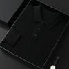 Men's Solid Color Casual Polo Collar Long Sleeve Knitwear Pullover