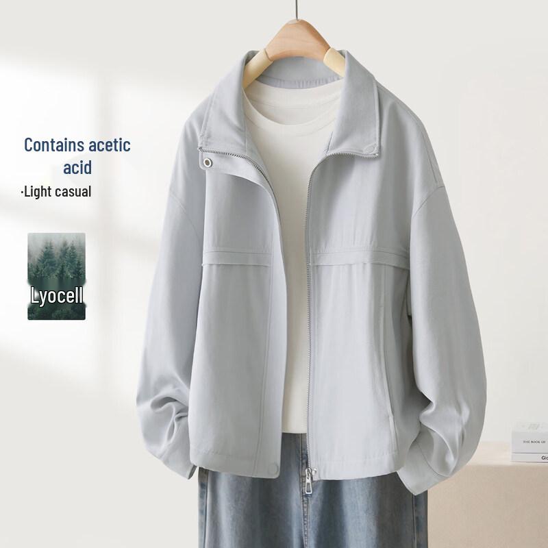 IHIMI Women s Acetate Lyocell Loose Tailored Jacket L