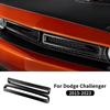 Real Dry Carbon Fiber For Dodge Challenger 2015-2023 Car Front Bumper Grille Decoration Frame Trim Auto External Accessories