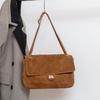 Bolso de cartero de ante esmerilado sensación de bandolera bajo el brazo moda casual gran capacidad bolso de hombro tote