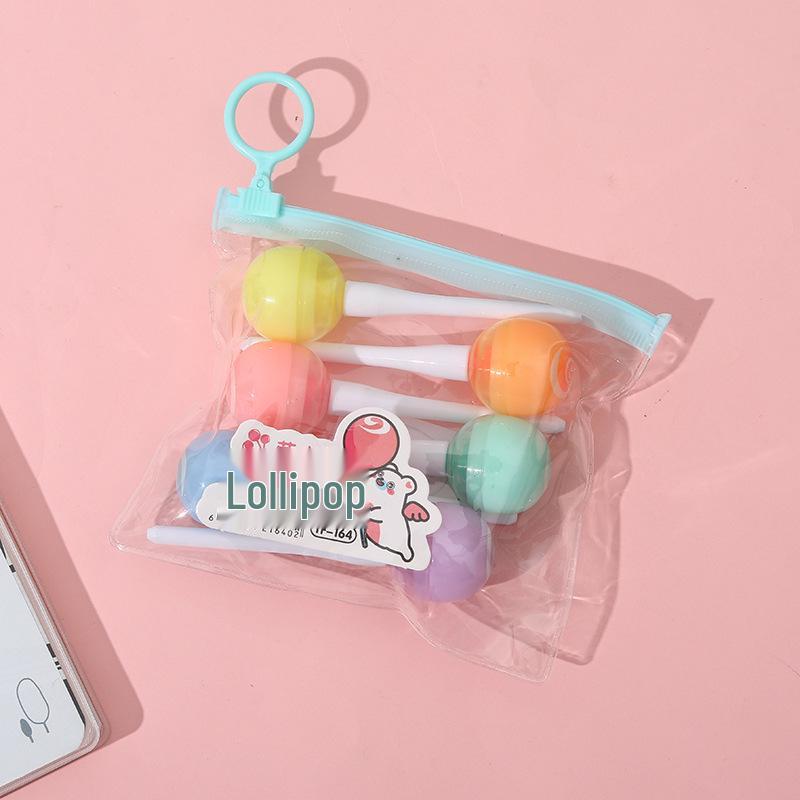 6-Color Mini Pill Highlighter & Marker Set