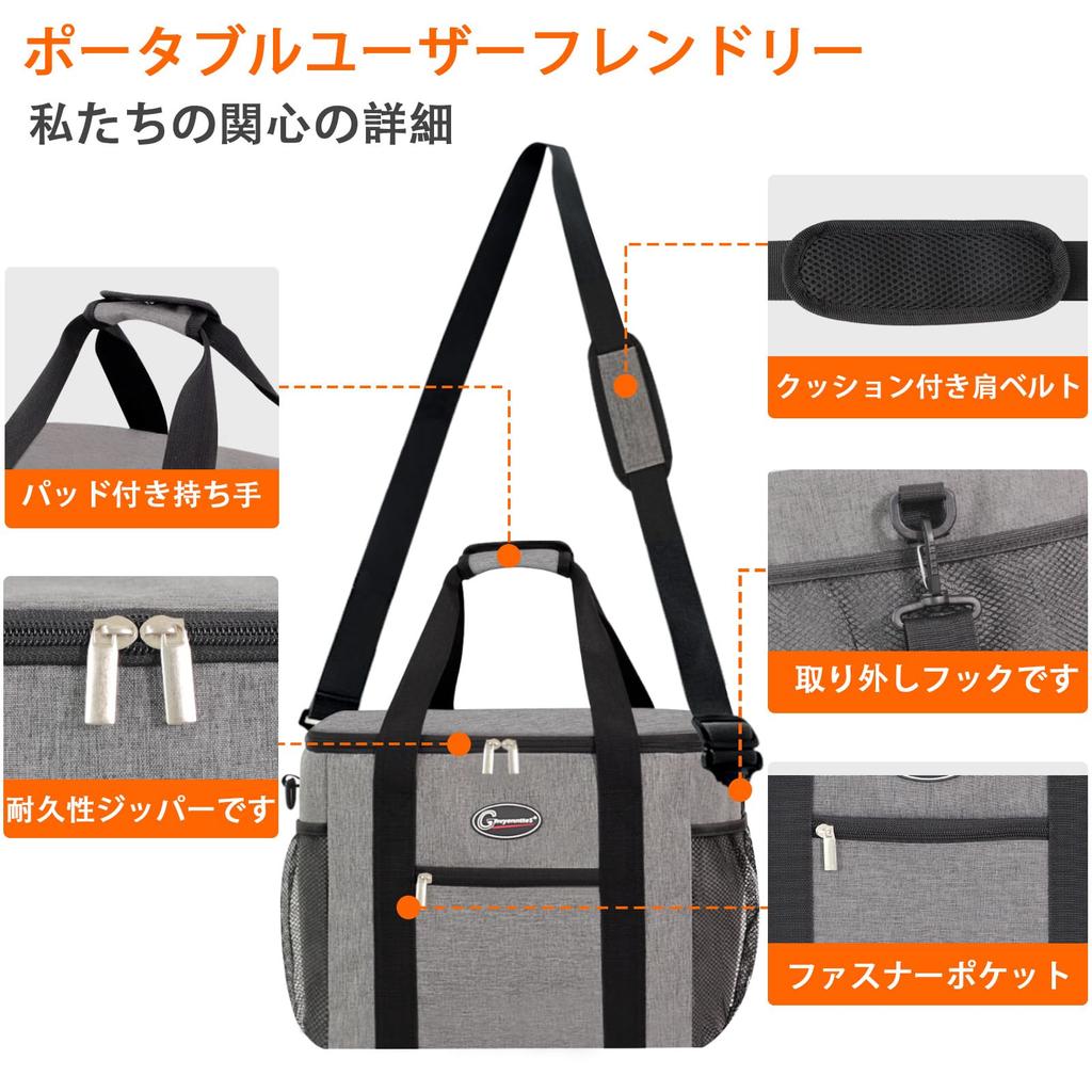GhvyenntteS Insulated Cooler Large Capacity Suitable for Food Outdoor Bag, 30L, Waterproof, Wear-Resistant, 4-Layer Insulation, Leak-Proof, Foldable,