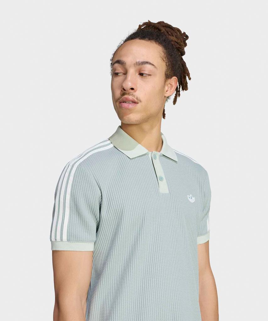 ADIDAS Waffle Knit Polo Shirt - Wonder Sage / Kx1231