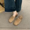 Bohemian Linen Woven Breathable Empty Bag Head Half Slippers Women's 2025 New Flat-bottomed Sandals