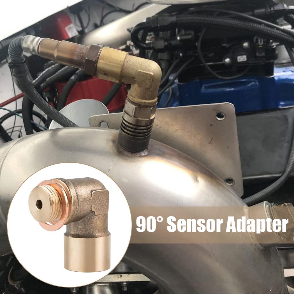 Page Conversion Accessory Connector 90-Degree Sensor Adapter Brass Elbow Fitting Connector For Exhaust Applications Accesso O2L3