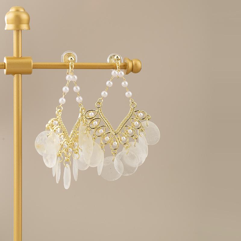 

Увеличенные круглые серьги-подвески в форме капли, модные спирали от комаров без пирсинга, зажимы для ушей