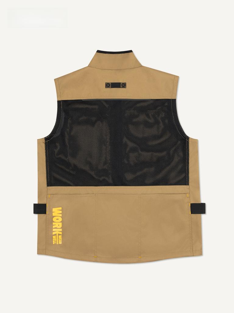 Multi-Pocket Electrician Work Vest Outdoor Fishing Gear Functional Multi-Functional Tool Vest Standard Polyester Casual Vest