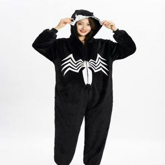 2025 Neuer Stil Weihnachtsmann & Rentier Paar Flanell Weihnachtskostüme für Outdoor-Auftritt & Homewear