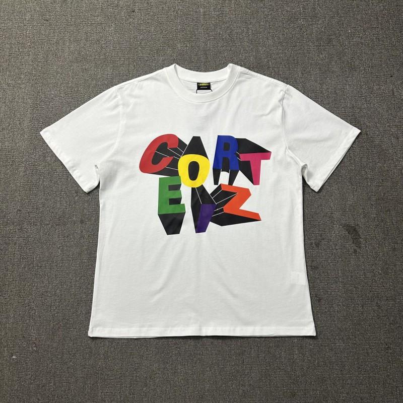 Corteiz Short Sleeve T-Shirt Mens Loose Fit Graphic Print Crew Neck Casual Streetwear Tee