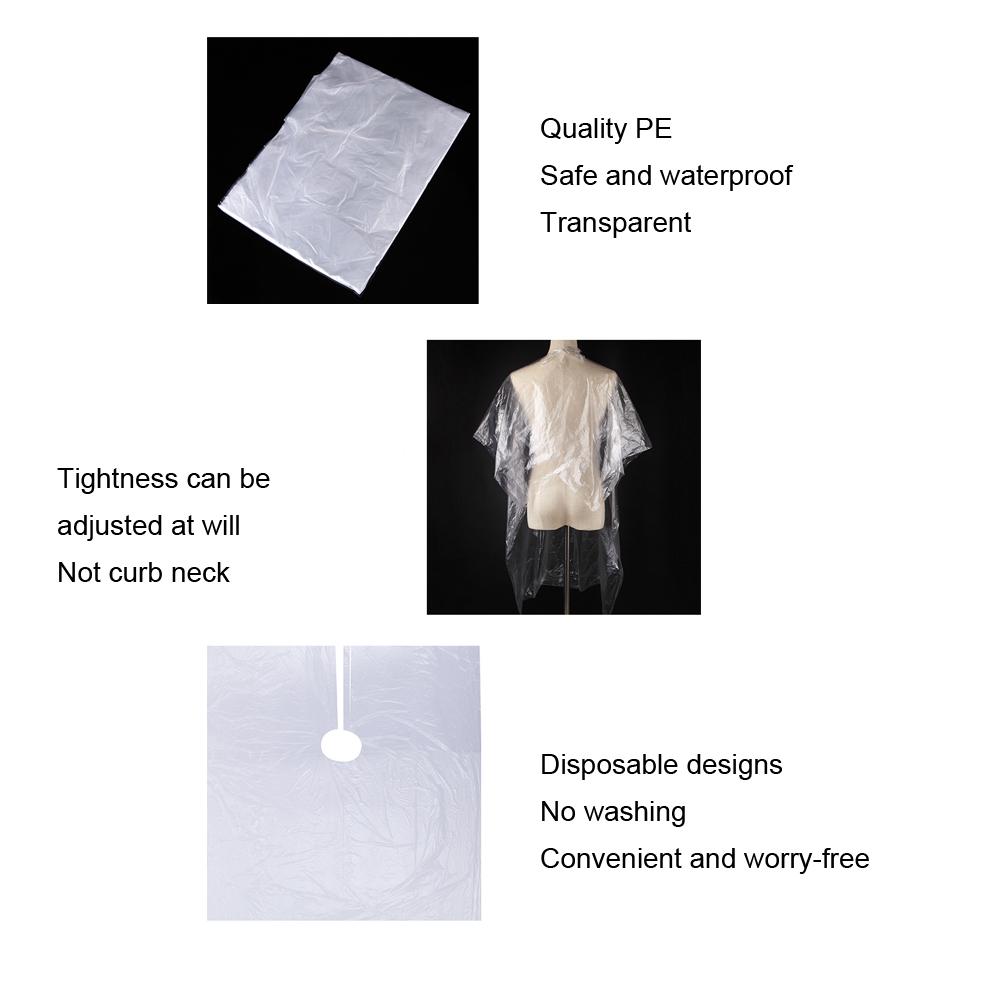 50pcs Disposable Hair Cutting Dyeing Apron Waterproof Hairdressing Gown Cape 92 x 130cm