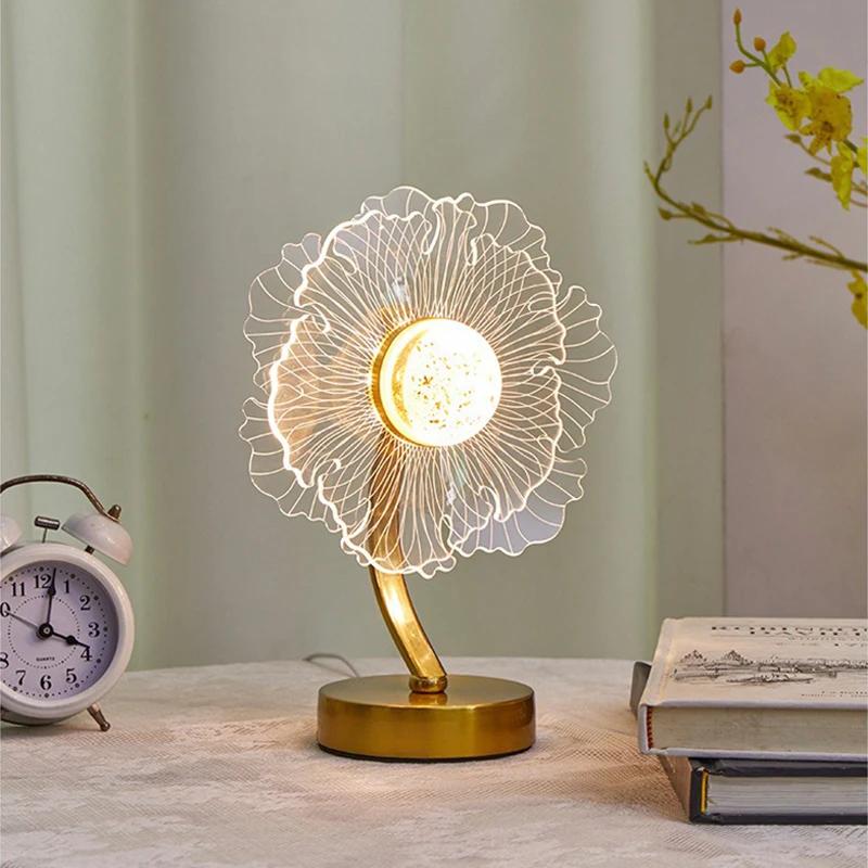 Luxury Minimalist Table Light Living Room Bedroom Bedside Home Interior Decorative Light USB Atmosphere AtmosphereTable Lamps