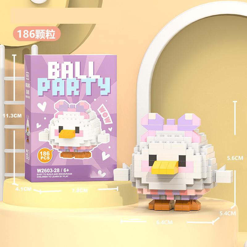 Penguin Constructor Micro Bricks Toys for Children 7 to 10 Year Cat Dog Construction Set for Girl Adults Reindeer Building Block