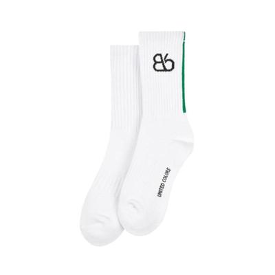 Bb’ Benetton Bibi Running Crew Socks (White)