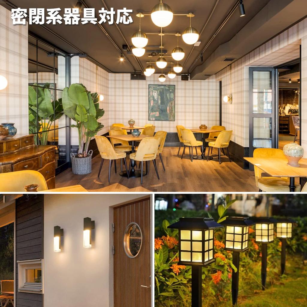 xydled LED Bulbs, E17 Base, 60W Equivalent, 760lm, Warm White, 2700k, Mini Krypton Bulbs, Mini Lamp Shape, Compact Bulb, Wide Beam, Non-Dimmable,