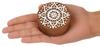 IBA Indianbeautifulart Bloc de imprimare textilă Mandala ștampilă din lemn sculptată manual bloc de lemn imprimat ștampilă textilă pentru blocuri de ceramică din material textil - 2,5