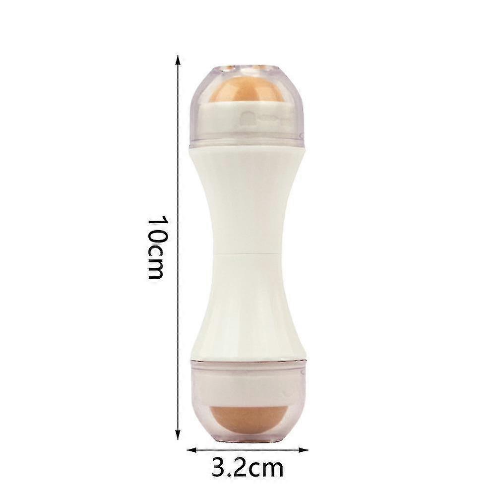 Mini Doppel tragbare Vulkanstein Öl Absaugkugeln Gesichtsreinigung Öl Roller_as