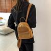 Stylish And Durable Black Suede Backpack For Women Perfect For Everyday Use And Travel
