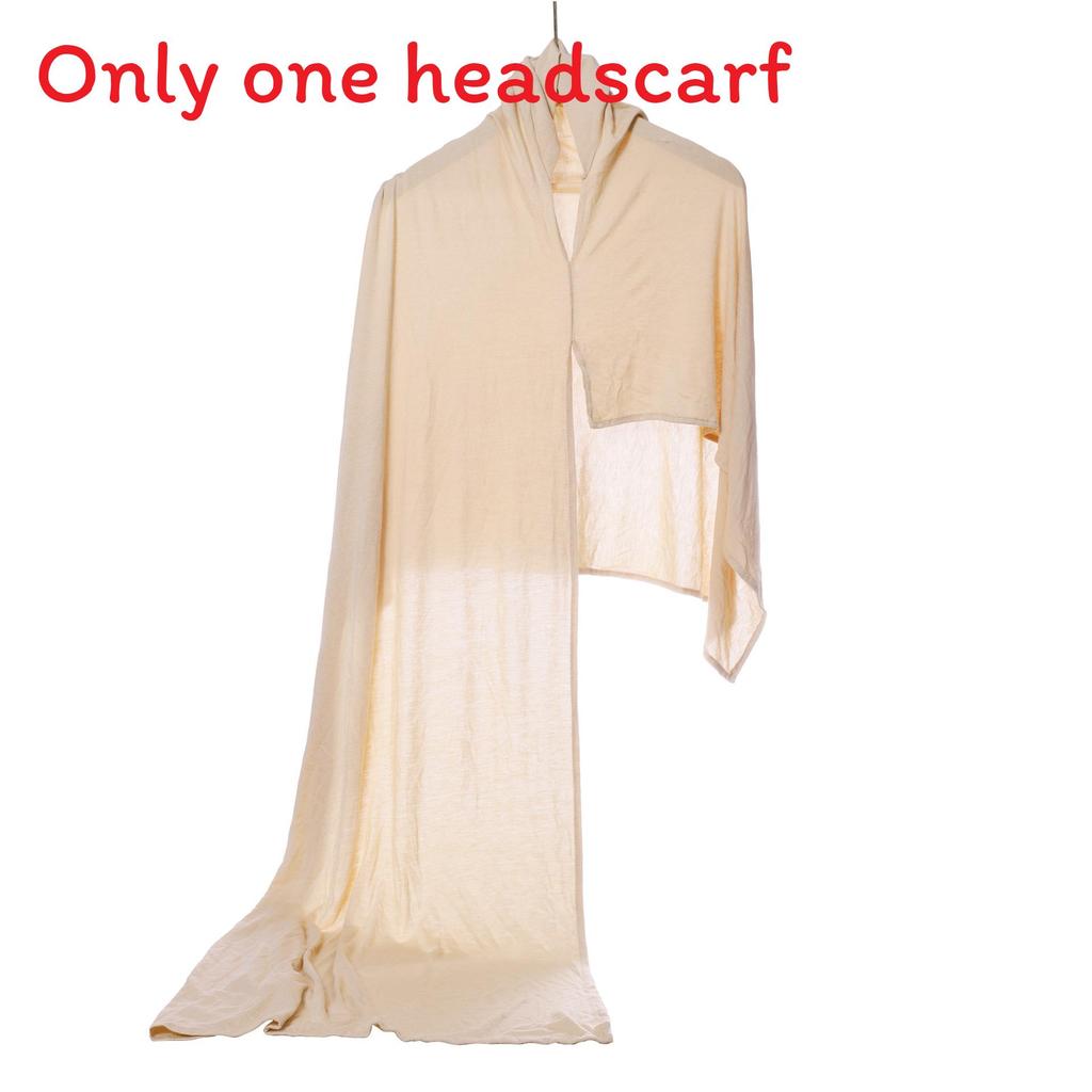 Silk Cotton Headscarf With Sunshade For Daily Fashion And Comfort бежевый