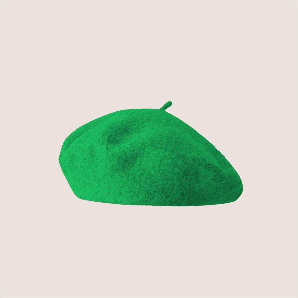 Vintage Wool French Beret for Women Solid Fashion Simple Casual Beret Solid Classic Breathable Soft Comfortable Hat for Fall Winter