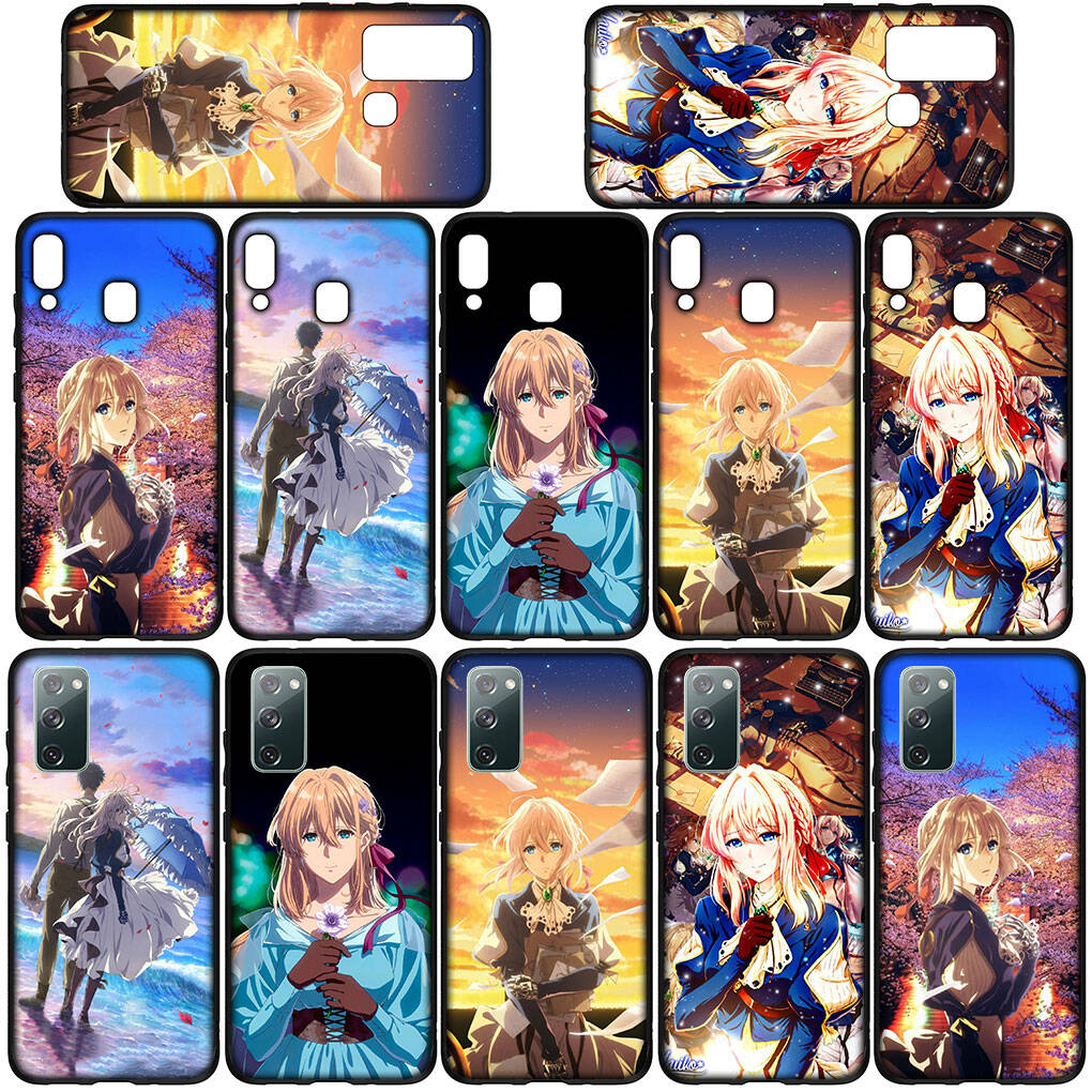 Cover for iPhone 17 16 15 Xiaomi Poco Redmi Note 14 13 12 11 Pro Max X 9 16e Samsung Galaxy S25 S24 S23 OPPO Huawei Violet Evergarden Phone Case
