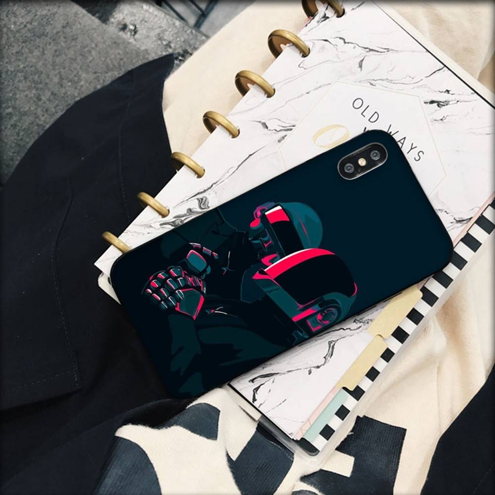 

D-Daft Punk Band France Phone Case For IPhone 17 16 15 14 13 12 11 Pro Max Plus Mini Silicone Black Cover iPhone 17pro max